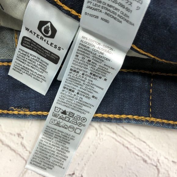 Levi's 541 Athletic Taper Fit Jeans Men Size 30x32 Dark Blue Denim B195 -5 - Picture 10 of 16